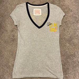 Pink Collegiate Collection by Victorias Secret University of Michigan Shirt